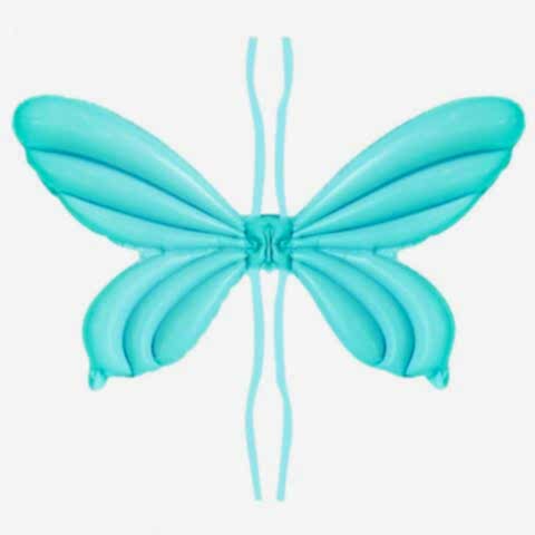 MELEK KANADI MAVİ FOLYO BALON 84*60,5