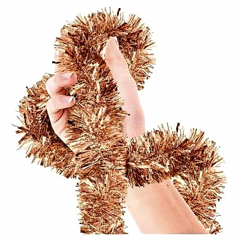 2 MT METALİZE ROSEGOLD SİM SÜS 6,5cm