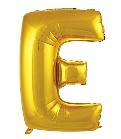 E- HARF 40 İNC GOLD RENK BALON  100 CM