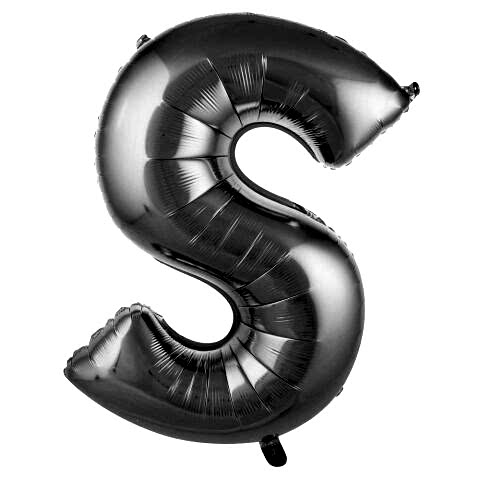 S- HARF 40 İNC GÜMÜŞ RENK BALON 100 CM