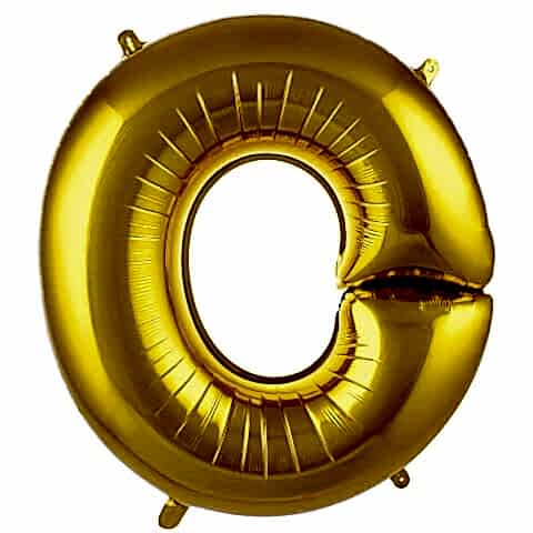 O- HARF 40 İNC GOLD RENK BALON 100 CM