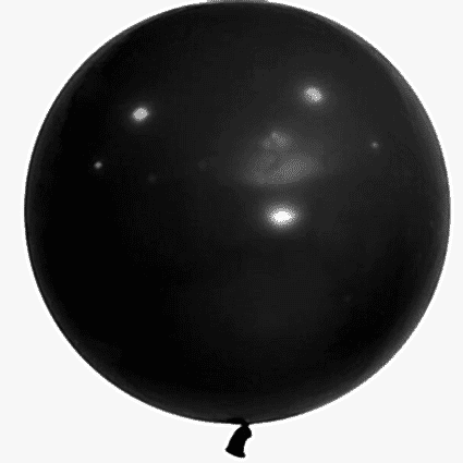 18 İNÇ CROM SİYAH BOBO BALON