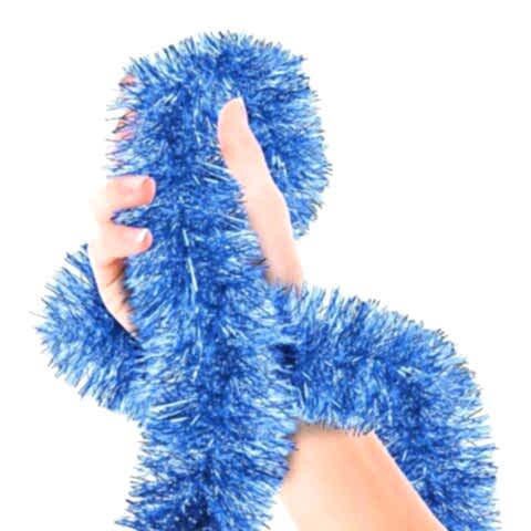 2 MT METALİZE MAVİ SİM SÜS 6,5cm