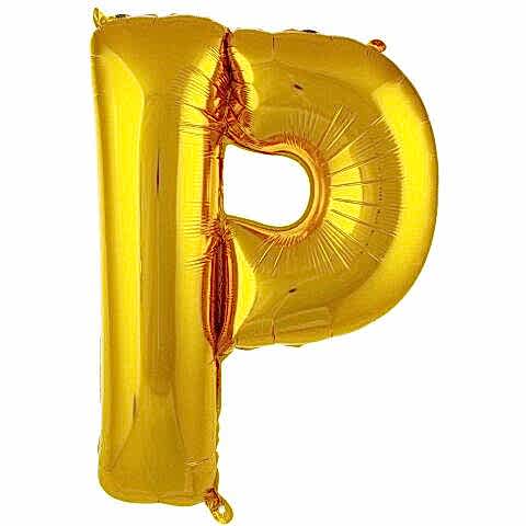 P- HARF 40 İNC GOLD RENK BALON 100 CM