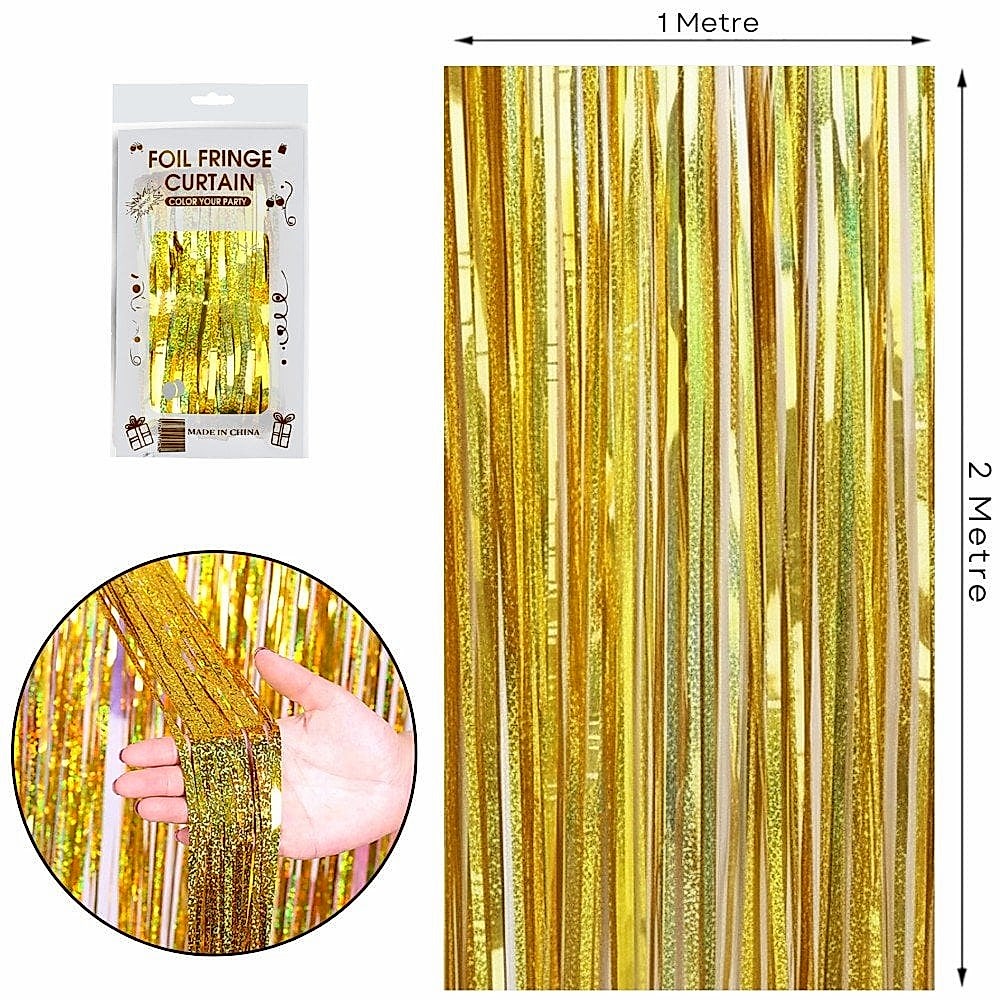 İTHAL METALİZE HOLOGRAM GOLD ARKA PLAN PERDESİ 2*1m