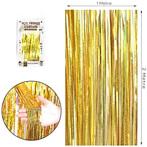 İTHAL METALİZE HOLOGRAM GOLD ARKA PLAN PERDESİ 2*1m