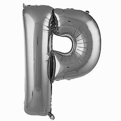 P- HARF 40 İNC GÜMÜŞ RENK BALON 100 CM