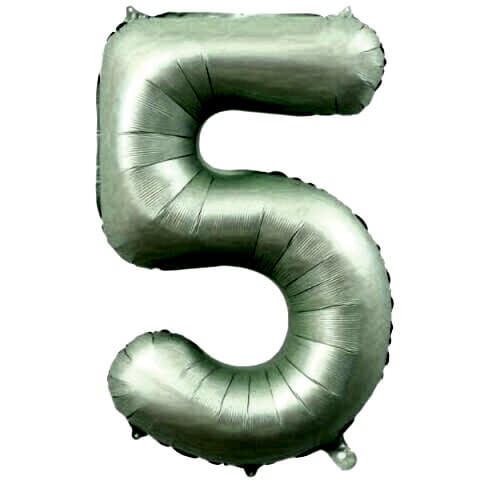 5- RAKAM 34 İNC RETRO YEŞİL RENK BALON 76 CM