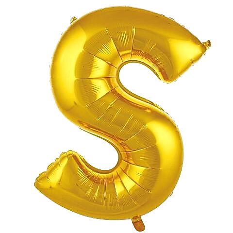 S- HARF 40 İNC GOLD RENK BALON 100 CM