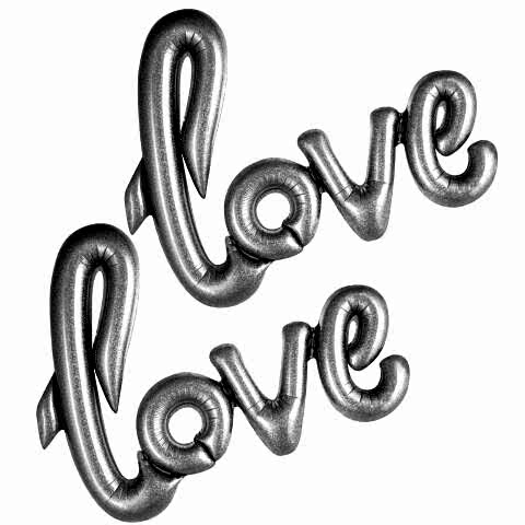 KÜÇÜK LOVE GÜMÜŞ FOLYO BALON 36*54CM