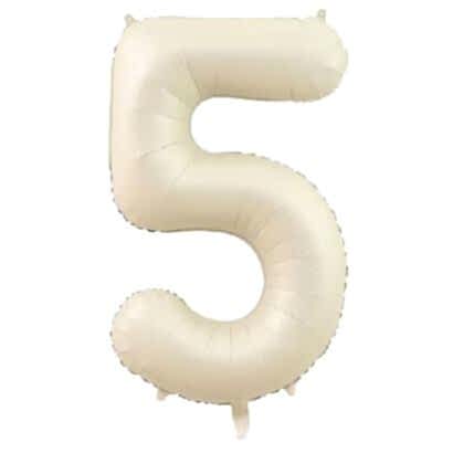 5- RAKAM 34 İNC KREM RENK BALON 76 CM