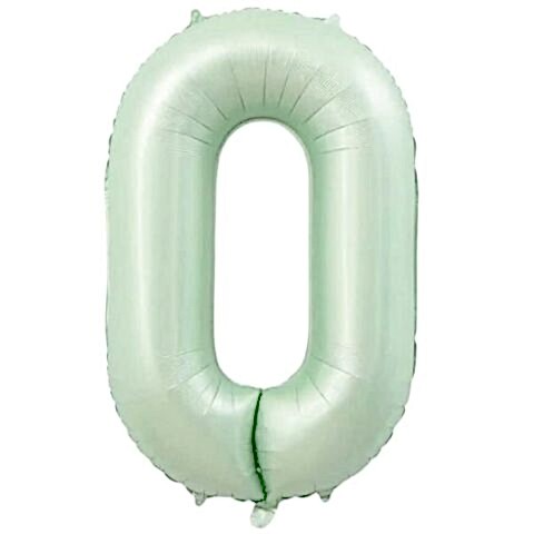 0- RAKAM 16 İNC RETRO YEŞİL RENK BALON 36 CM