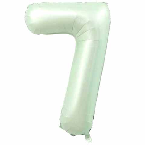 7- RAKAM 16 İNC RETRO YEŞİL RENK BALON 36 CM