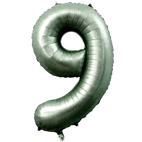 9- RAKAM 16 İNC RETRO YEŞİL RENK BALON 36 CM