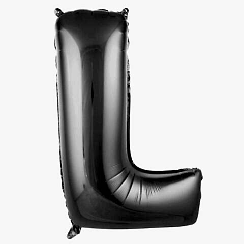 L- HARF 34 İNC GÜMÜŞ RENK BALON 76 CM