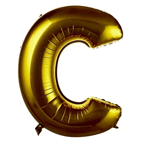 C- HARF 34 İNC GOLD RENK BALON 76 CM