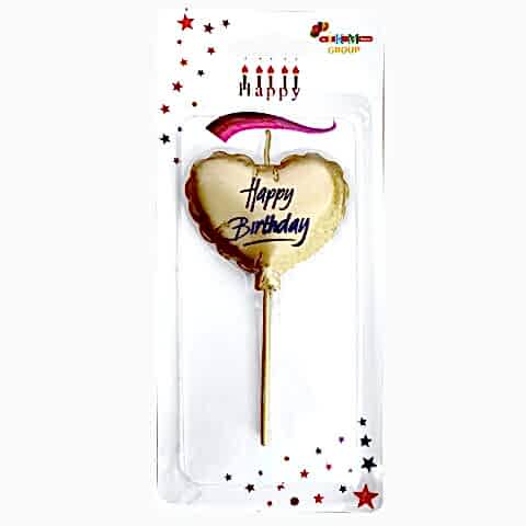 HAPPY BİRTHDAY KALP GOLD MUM PK:12 KL:480
