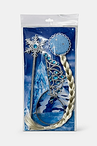 SAÇLI KARTANESİ PRENSESİ TAÇ ASA MAVİ