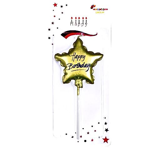 HAPPY BİRTHDAY YILDIZ GOLD MUM PK:12 KL:480