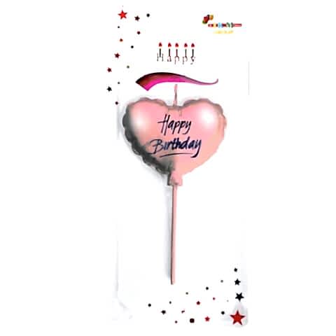 HAPPY BİRTHDAY KALP ROSEGOLD MUM PK:12 KL:480