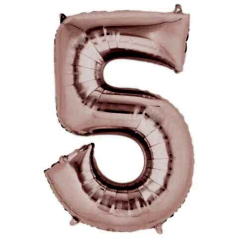 5- RAKAM 16 İNC ROSEGOLD RENK BALON 36 CM