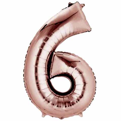 6- RAKAM 16 İNC ROSEGOLD RENK BALON 36 CM