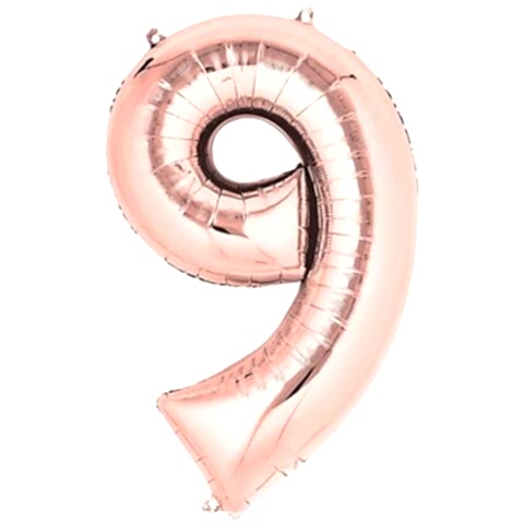9- RAKAM 16 İNC ROSEGOLD RENK BALON 36 CM