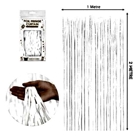 İTHAL METALİZE BEYAZ ARKA PLAN PERDESİ 2*1m