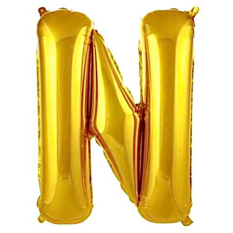 N- HARF 34 İNC GOLD RENK BALON 76 CM