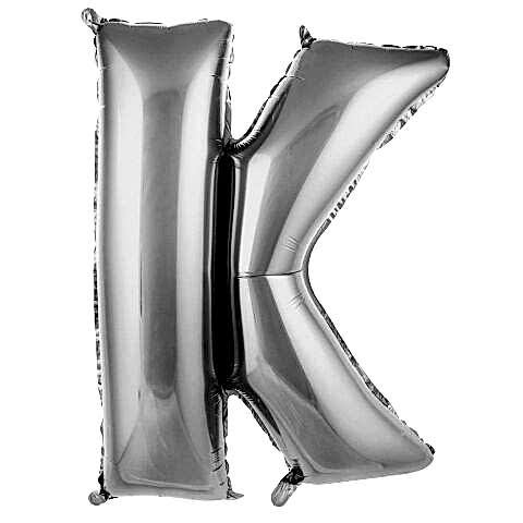 K- HARF 34 İNC GÜMÜŞ RENK BALON 76 CM