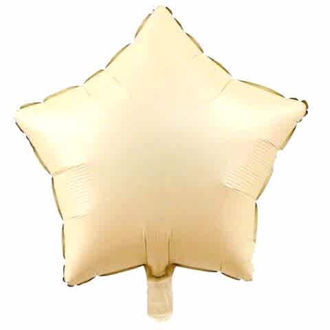 18 İNC YILDIZ BEJ RENK FOLYO BALON