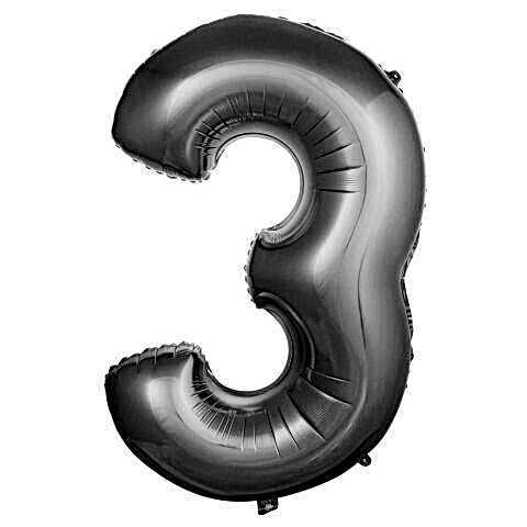 3- RAKAM 34 İNC GÜMÜŞ RENK BALON 76 CM