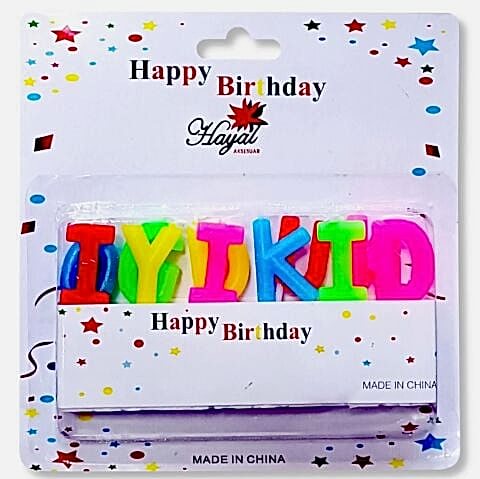 İYİKİ DOĞDUN RENKLİ MUM