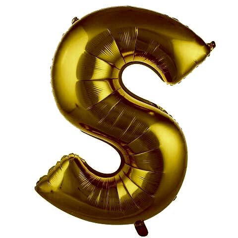 S- HARF 34 İNC GOLD RENK BALON 76 CM