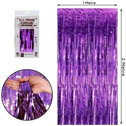 İTHAL METALİZE MOR ARKA PLAN PERDESİ 2*1m