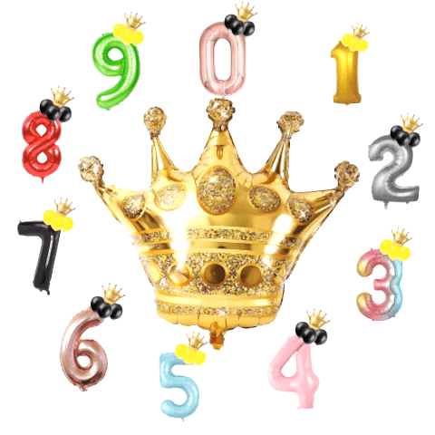 10 İNC KRAL TAÇ FOLYO BALON