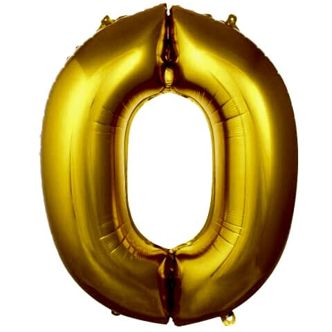 0- RAKAM 16 İNC GOLD RENK BALON 36 CM