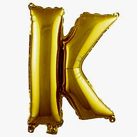 K- HARF 16 İNC GOLD RENK BALON 36 CM