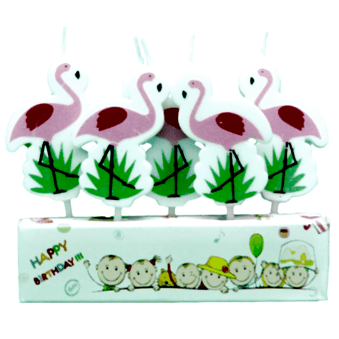 5 Lİ FLAMİNGO MUM PK:12