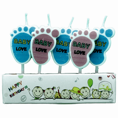 5 Lİ MİNİK AYAKLAR MUM PK:12