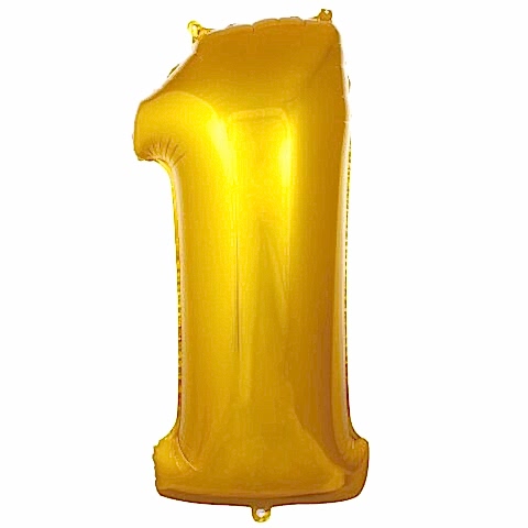 1- RAKAM 16 İNC GOLD RENK BALON 36 CM