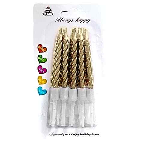 10 LU KÜÇÜK BURGULU GOLD MUM 7.5CM PK:50 KL:600