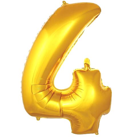 4- RAKAM 16 İNC GOLD RENK BALON 36 CM