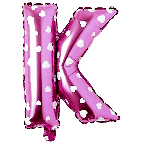 K- HARF 16 İNC PEMBE RENK BALON 36 CM