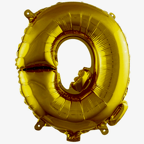 Q- HARF 40 İNC GOLD RENK BALON 100 CM