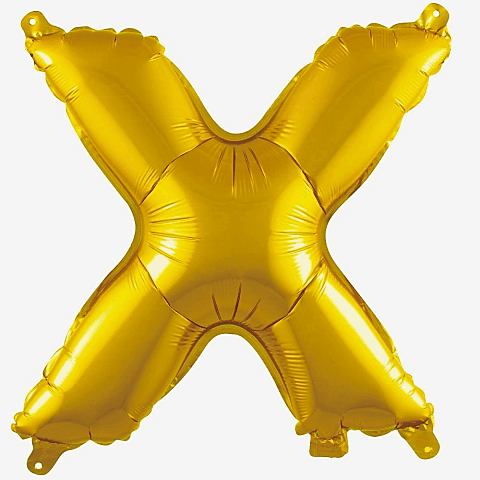 X- HARF 40 İNC GOLD RENK BALON 100 CM