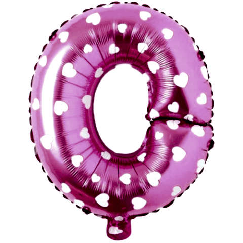 O- HARF 16 İNC PEMBE RENK BALON 36 CM