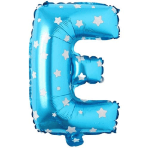 E- HARF 16 İNC MAVİ RENK BALON 36 CM