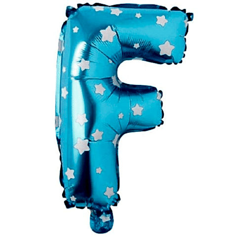 F- HARF 16 İNC MAVİ RENK BALON 36 CM