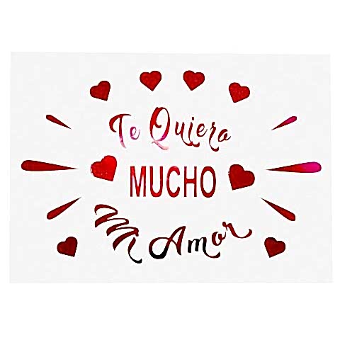 TE QUIERO MCHO AMOR KIRMIZI YAPIŞKANLI BALON STİCKER